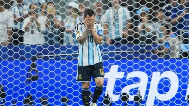 Lionel Messi a raté un penalty lors de Argentine - Autriche, ce lundi 22&nbsp;juin.