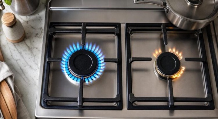 Flamme bleue ou feu orange sur votre gazinière : ce détail qui peut cacher un risque pour toute votre famille