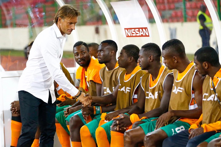 Hervé Renard avec la Côte d'Ivoire en 2015